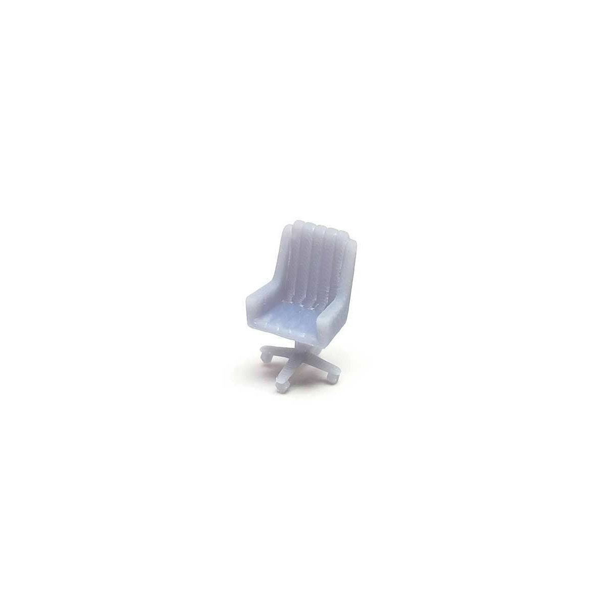 Desk Chair -- Unpainted 3D Printed Part, HO ALL SCALE MINIATURES 871975