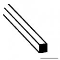 Styrene Rod - Square -- .010 x 10′ Long pkg(10), All Scales, Plastruct Inc 90709