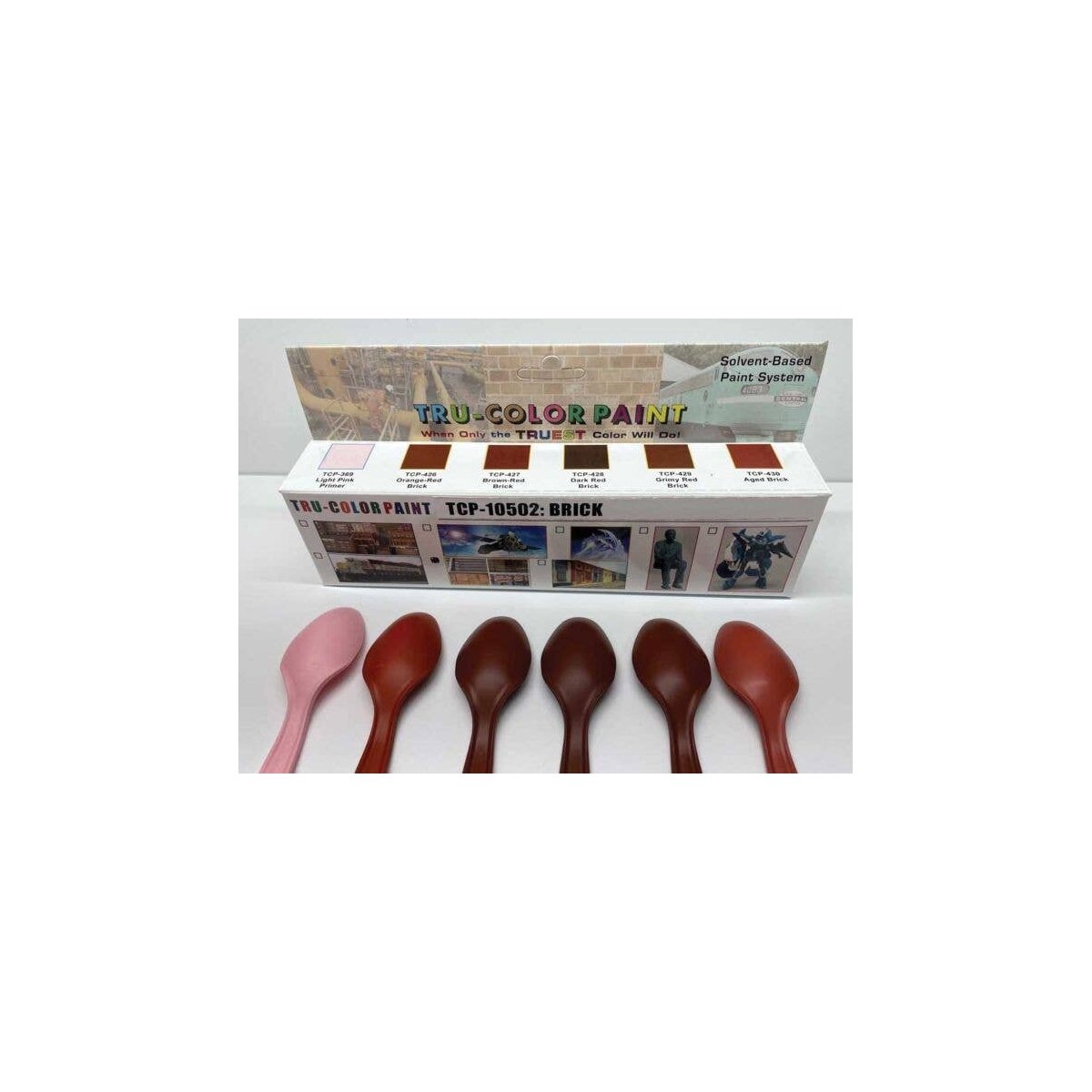Brick Paint Set -- Includes Six Common Brick Colors: 1oz 29.6mL Each, All Scales, Tru-Color Paint 10502
