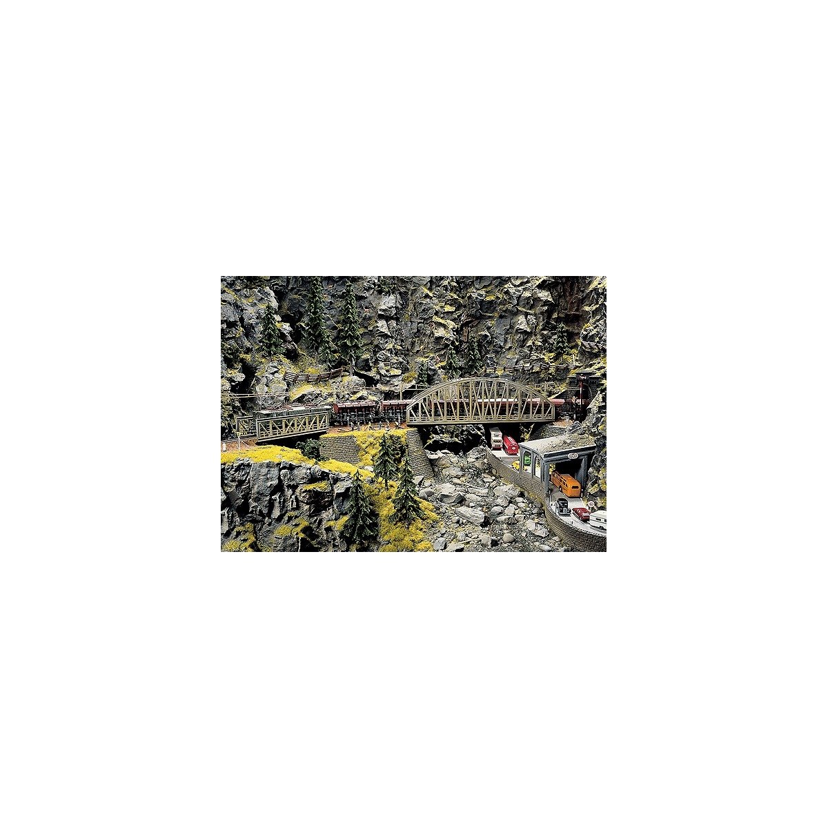 Foam Rock Formations -- Granite Rock Wall 13 x 6-3/4′ 32 x 17cm, ALL Noch Gmbh & Co 58470