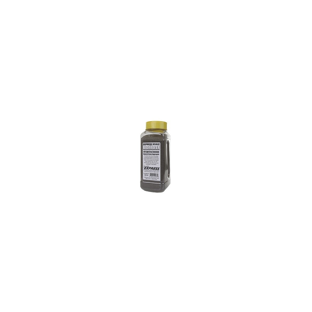 Natural Stone Ballast 50 for HO or N -- Light Gray - 1 Quart 950mL, HO Scenic Express SE0163