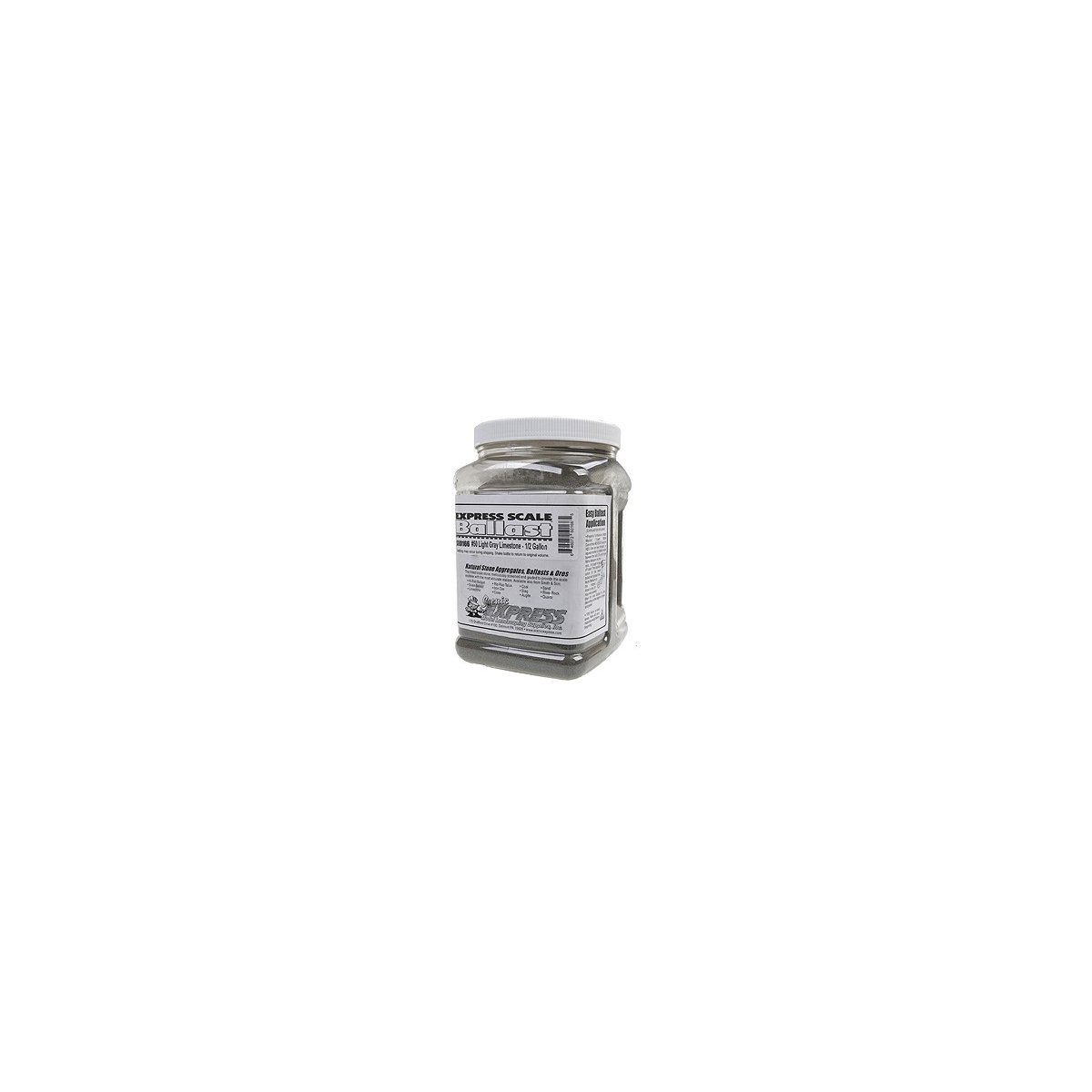 Natural Stone Ballast 50 for HO or N -- Light Gray - 1/2 Gallon 1.89L, HO Scenic Express SE0166