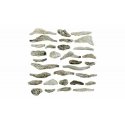 Creek Bed Rocks - Ready Rocks -- 31 Pieces, ALL, Woodland Scenics 1141