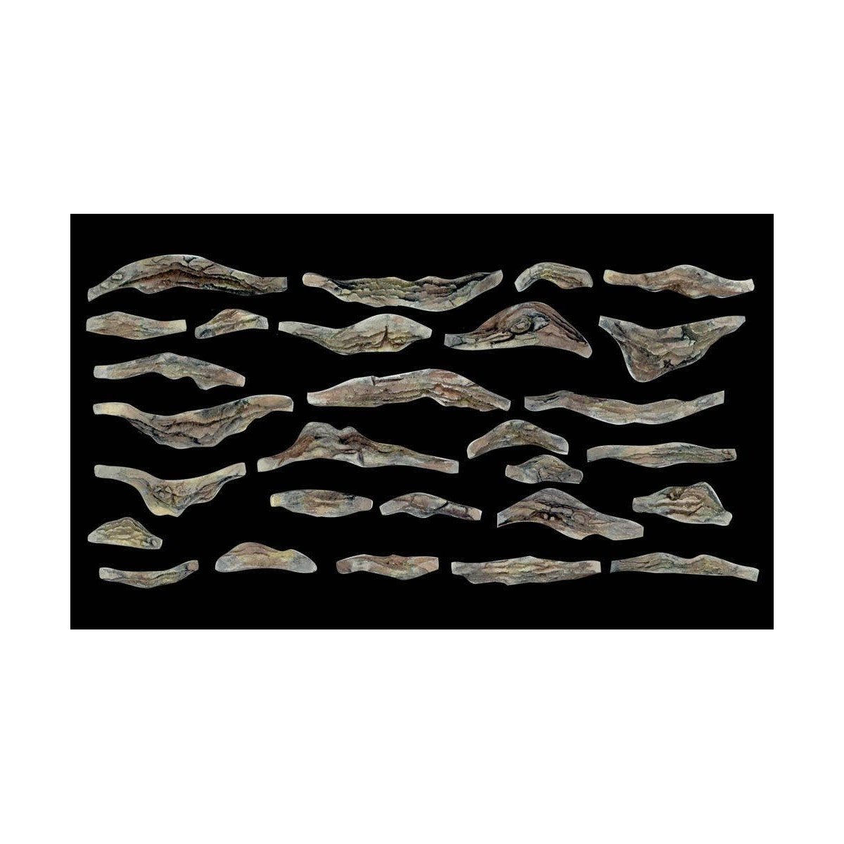 Creek Bank Rock Molds -- Set of 2, ALL Woodland Scenics 1245