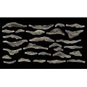 Creek Bank Rock Molds -- Set of 2, ALL, Woodland Scenics 1245
