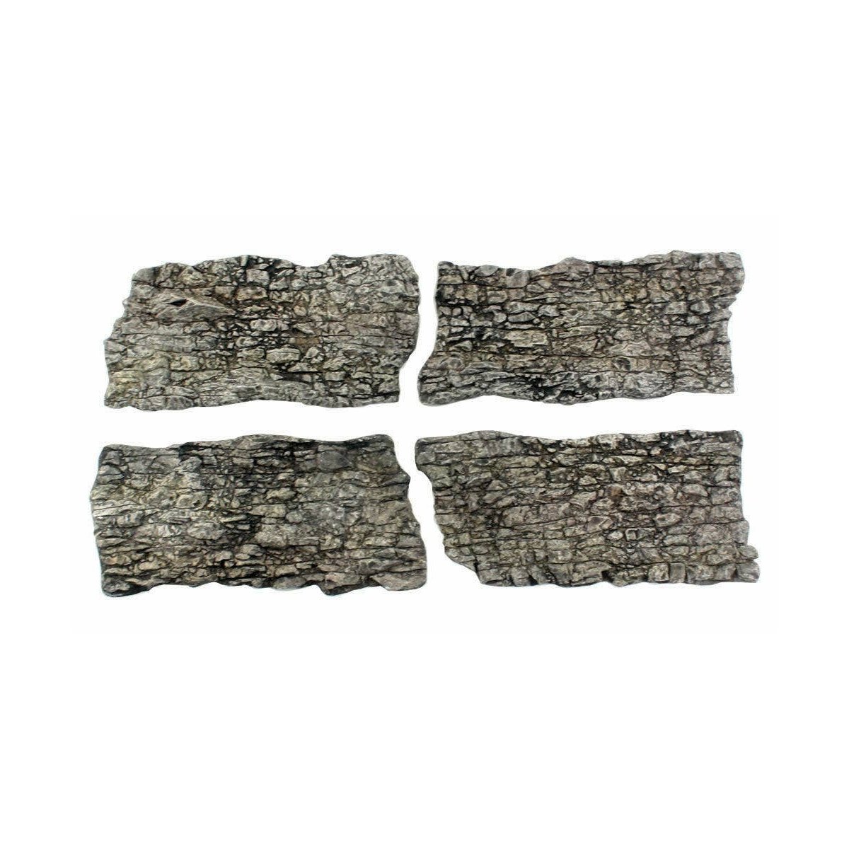 Rock Faces - Ready Rocks -- 4 Pieces, ALL Woodland Scenics 1138