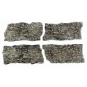 Rock Faces - Ready Rocks -- 4 Pieces, ALL, Woodland Scenics 1138