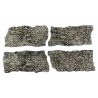 Rock Faces - Ready Rocks -- 4 Pieces, ALL Woodland Scenics 1138