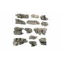 Rock Outcroppings - Ready Rocks -- 13 Pieces, ALL, Woodland Scenics 1139