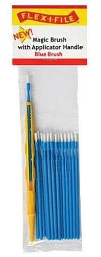 Magic Brush -- Brush Tip & 1 Applicator Handle/Holder (blue) pkg(18), All Scales, Profile Accessories Inc. M933001