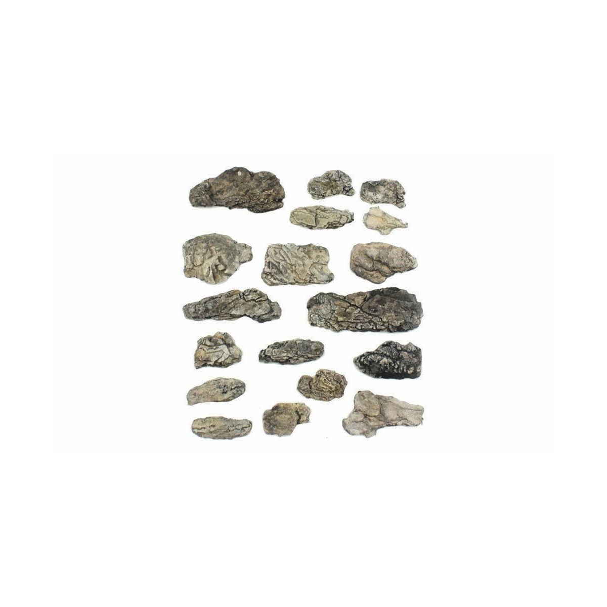 Surface Rocks - Ready Rocks -- 18 Pieces, ALL Woodland Scenics 1140