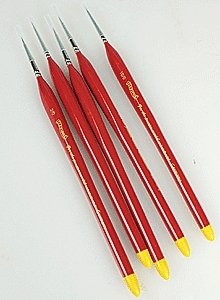 Precision Paint Brush Set - Flex-I-File(R) -- Ultra Fine - 1 Each 10/0, 5/0, 4, All Scales, Profile Accessories Inc. BRUF5P
