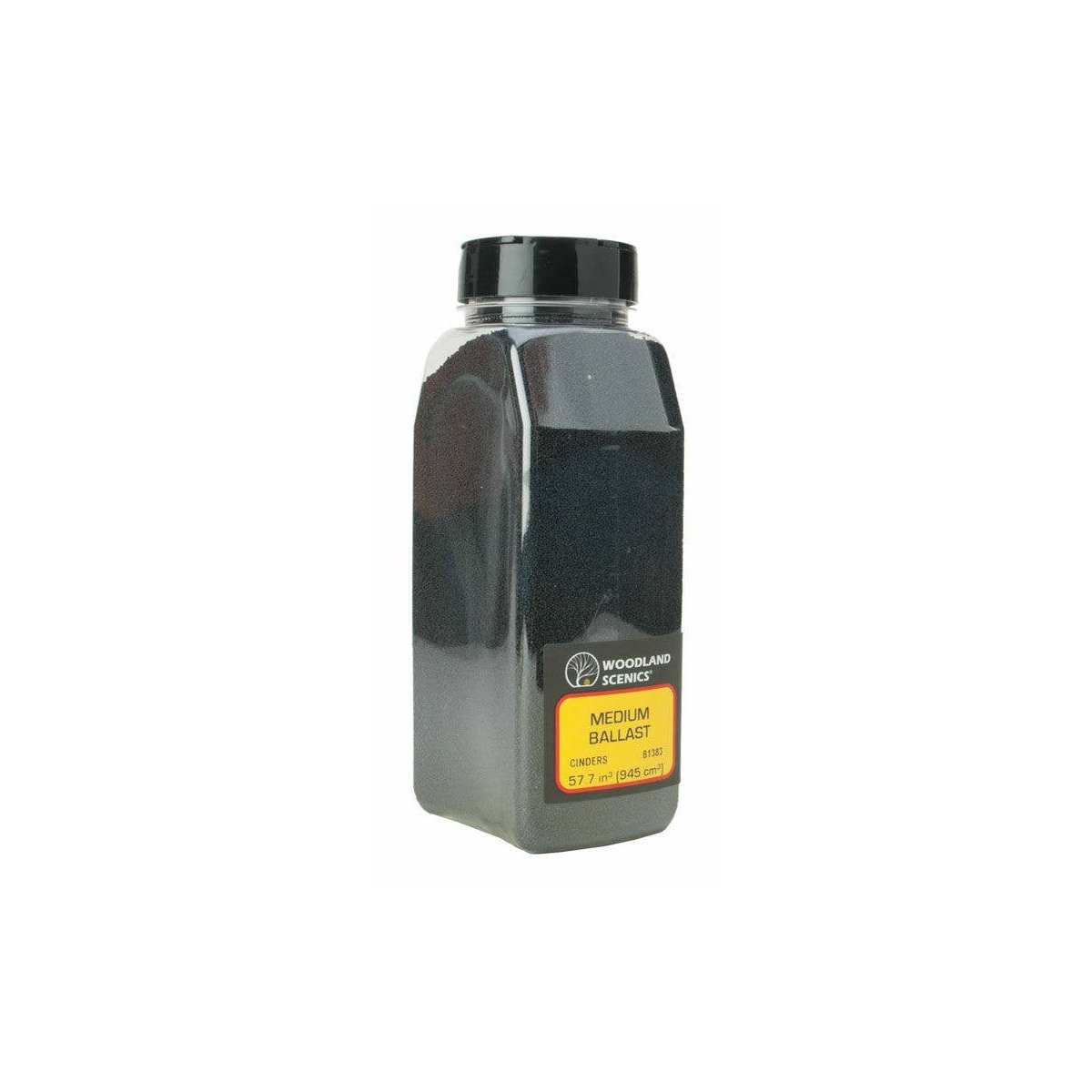 Ballast Shaker - Medium - 32oz 907g -- Cinders, ALL Woodland Scenics 1383
