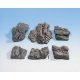 Molded Foam Rock Pieces -- Sandstone pkg(6), HO Noch Gmbh & Co 58452