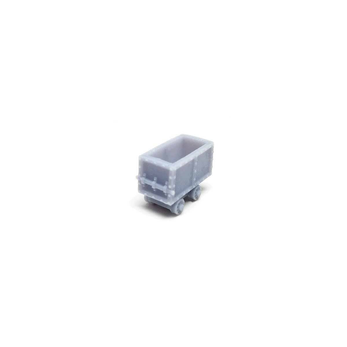 Mining Carts -- Unpainted 3D Printed Parts pkg(5), N ALL SCALE MINIATURES 1600970