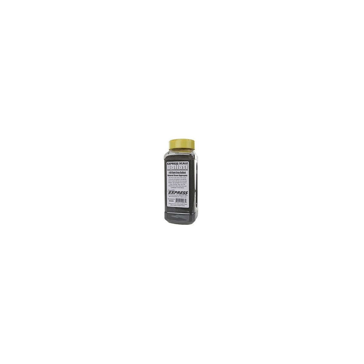 Natural Stone Ballast 50 for HO or N -- Dark Gray - 1 Quart .95L, HO Scenic Express SE0263