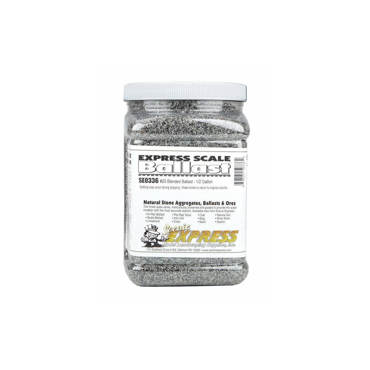 Natural Stone Ballast 20 -- Blended - 1/2 Gallon 1.89L, O Scenic Express SE0336