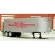 1951-1955 Fruehauf 34′ Stainless Steel West Coast Dry Van Trailer - Resin Kit -- Unpainted with Watson Bros. Decals, HO SYLVAN