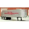 1951-1955 Fruehauf 34′ Stainless Steel West Coast Dry Van Trailer - Resin Kit -- Unpainted with Watson Bros. Decals, HO SYLVAN