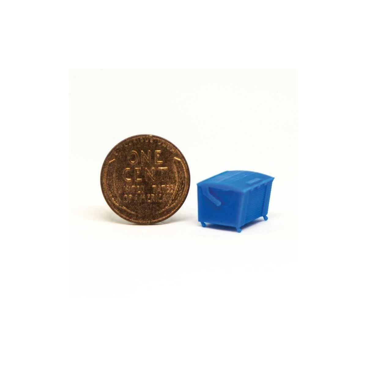 Dumpster -- Square Rear Load without Casters, N ALL SCALE MINIATURES 1601649