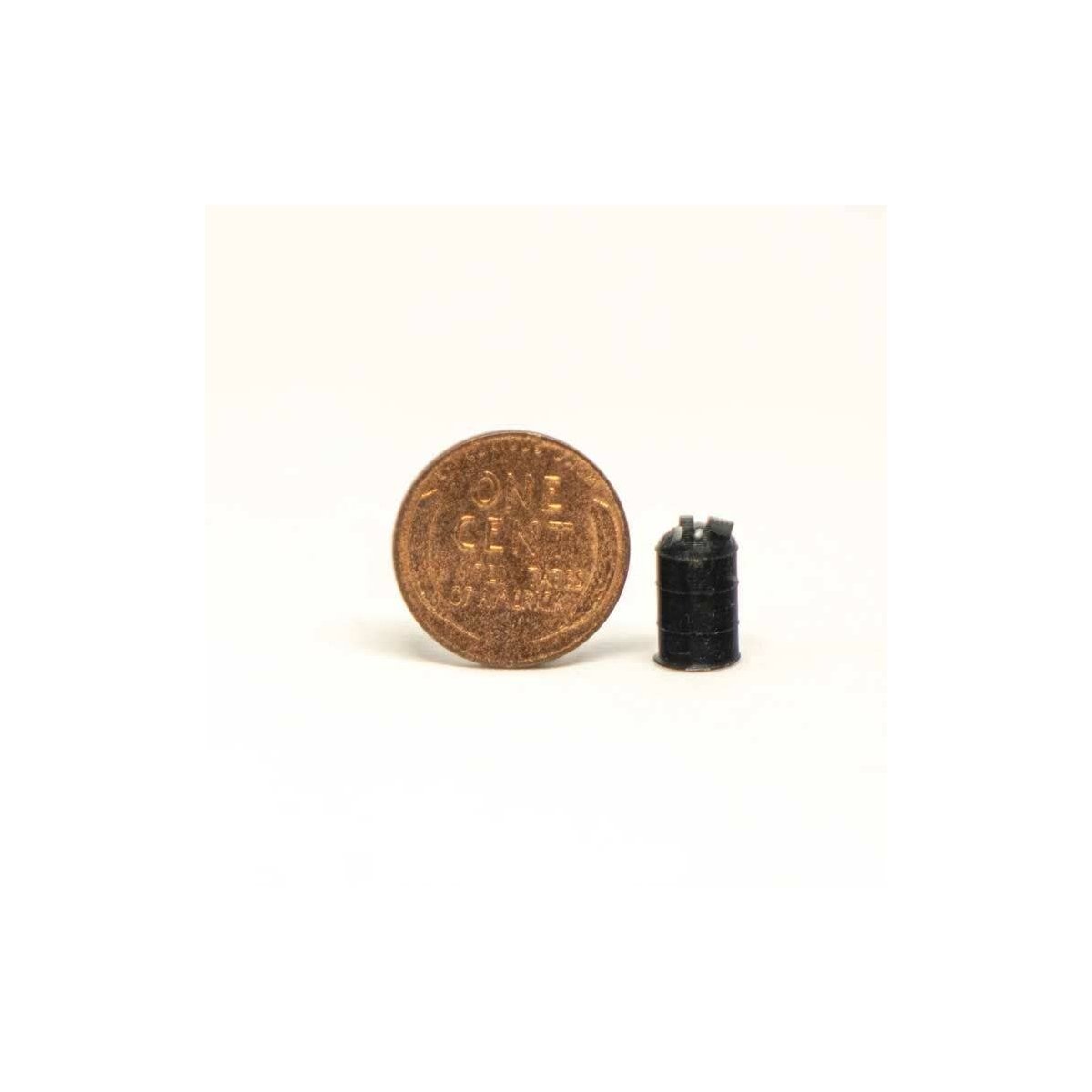 Steel Drum with Trash -- pkg(5), HO ALL SCALE MINIATURES 870838
