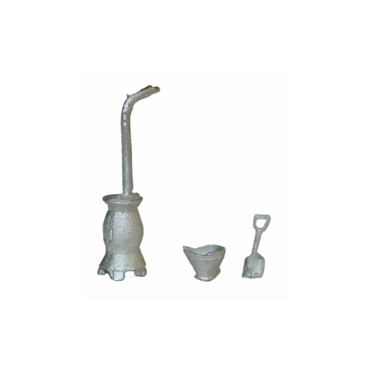 Stove, Hod & Shovel - Kit -- Unpainted, 3-Pieces, HO Durango Press 155