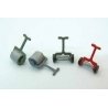 Unpainted Metal Castings -- 2 Each: Hand Mower, Rollers, HO Durango Press 166