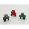 4-Wheel Welding Carts -- Unpainted Metal Castings pkg(3), HO Durango Press 167