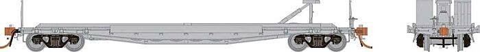 Class F30D 50′ TOFC Flatcar - Late Style - Ready to Run -- Undecorated, HO, Rapido Trains Inc 138099