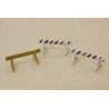 Barricades -- Unpainted Metal Castings pkg(3), HO Durango Press 153