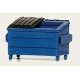 Trash/Recycling Dumpster -- Kit (blue) pkg(3), HO Hi-Tech Details 8003