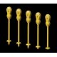 Parking Meter pkg(14) -- Yellow, HO Hi-Tech Details 8005