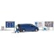 COVID-19 Toilet Paper Transport -- Figure Loading Toilet Paper into Mercedes-Benz Vito Cargo Van (German Signs), HO Busch Gmbh &