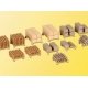 Assorted Cut Wood Loaded Pallets pkg(13), HO Kibri 38607