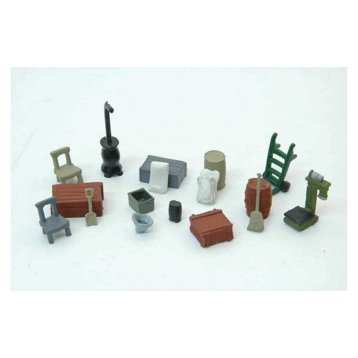 Country Store Detail Set -- Unpainted Metal Castings, HO JL Innovative Design 334
