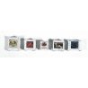 Custom Deluxe Crates pkg(5) -- White w/Weathering, HO JL Innovative Design 716