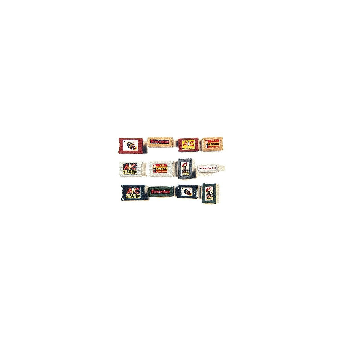 Auto Parts Crates -- Brown, HO JL Innovative Design 823
