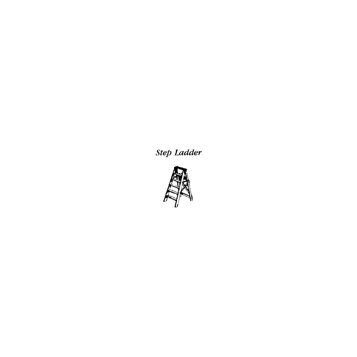 Custom Ladders -- 8′ Step (brown), HO JL Innovative Design 554