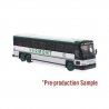 MCI D4000 Coach - Assembled -- Vermont Transit (white, silver, black, red), HO Iconic Replicas 870562