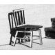 Wood Chairs KIT -- Straight pkg(4), HO B.T.S. 23016