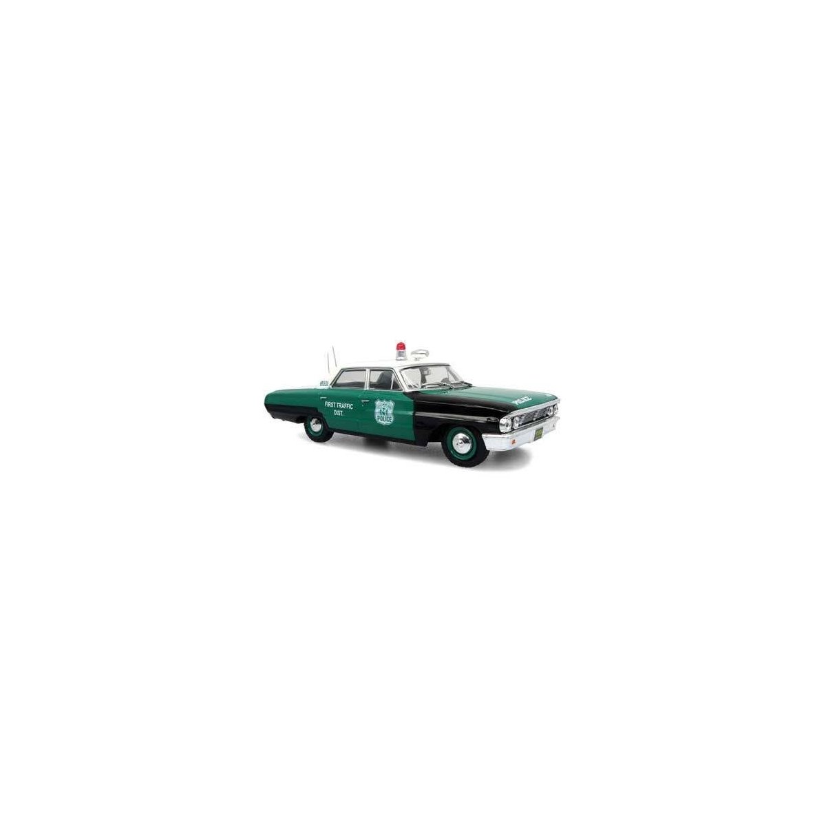 1964 Ford Galaxy Sedan - Assembled -- New York City Police Department (black, white), 1/43 Iconic Replicas 430548