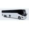 Provost H3-45 Motorcoach Bus - Assembled -- Painted, Unlettered (silver, white), HO Iconic Replicas 870447
