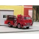 1956-1972 IH/LaFrance C-190 Pumper - Resin Kit -- Unpainted Resin Castings, HO, SYLVAN SCALE MODELS V335
