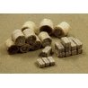Hay Bales -- 15 Round and 20 Rectangular, HO JTT Miniature Tree 95582