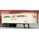 34′ Fruehauf Duravan Dry Van Trailer - Resin Kit -- Unpainted Resin Castings with Campbell Express Decals, HO, SYLVAN SCALE MO
