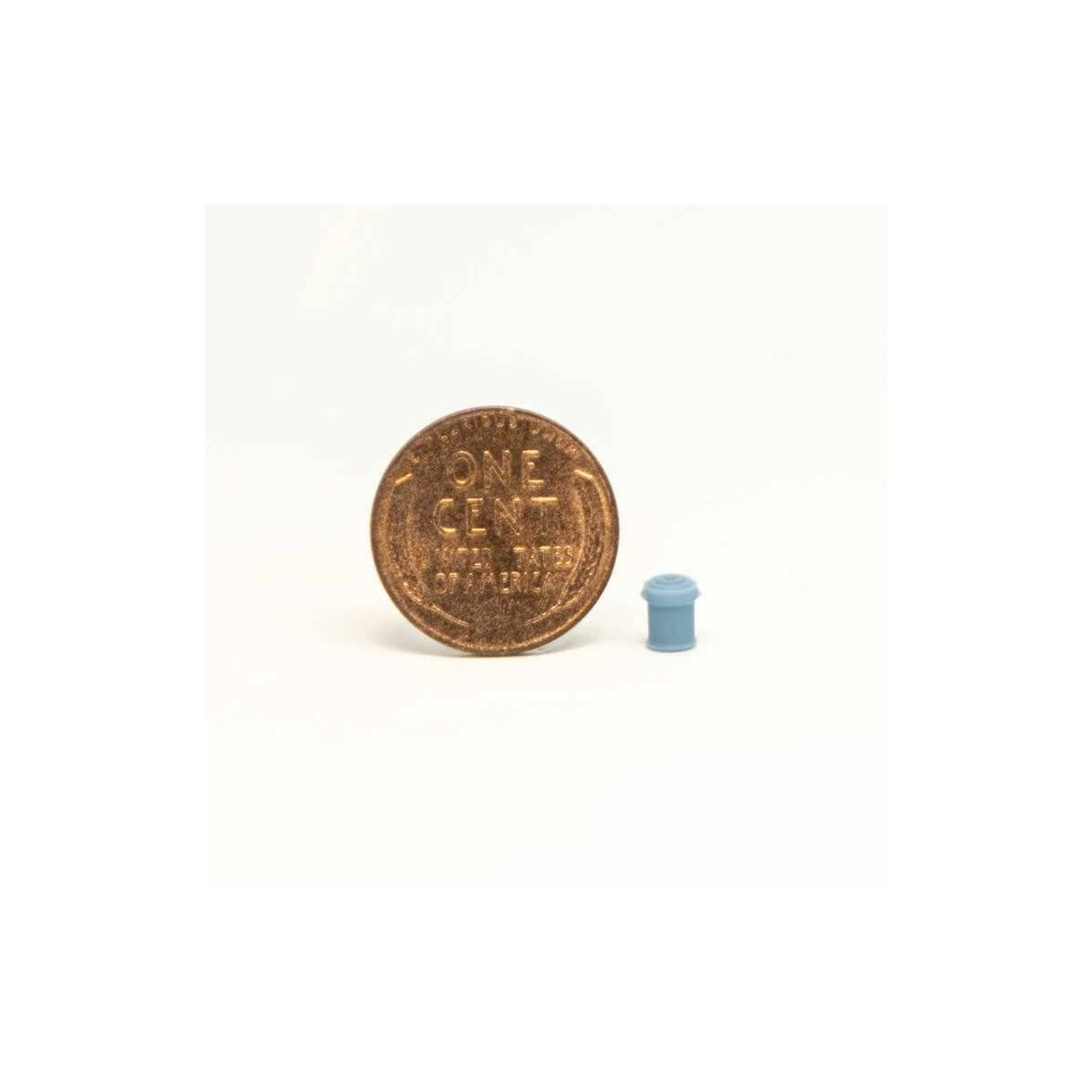 Trash Can with Lid -- pkg(5), N ALL SCALE MINIATURES 1600846
