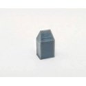 Square Trash Can -- pkg(5), N, ALL SCALE MINIATURES 1600848