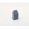 Square Trash Can -- pkg(5), N ALL SCALE MINIATURES 1600848