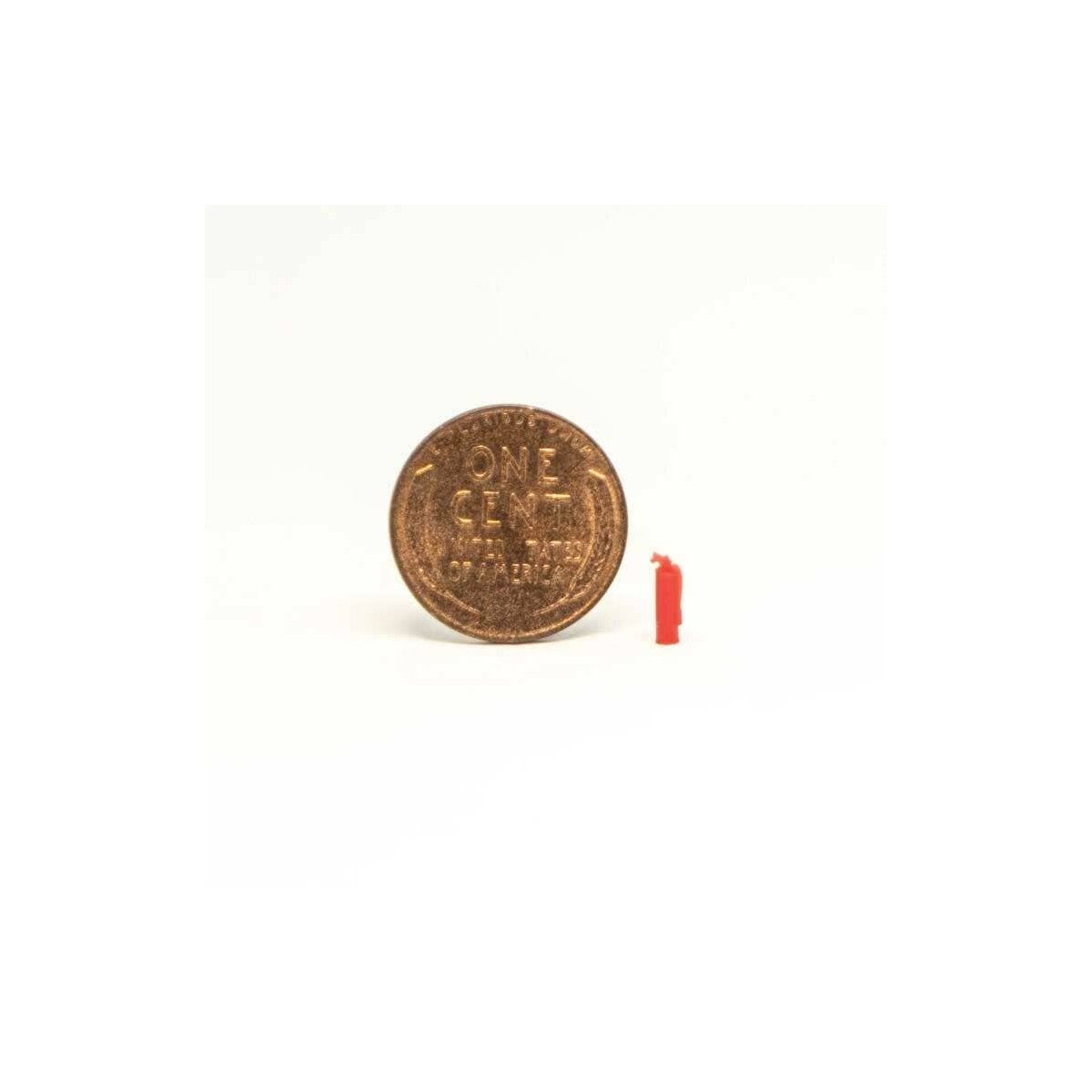 Fire Extinguisher pkg(5), HO ALL SCALE MINIATURES 870886
