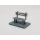 Park Bench -- pkg(5), N ALL SCALE MINIATURES 1600854